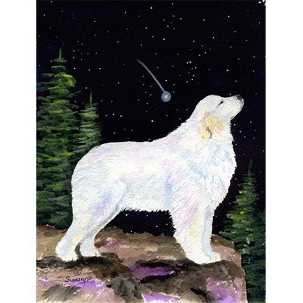 Patioplus Starry Night Great Pyrenees Flag - Garden Size; 11 x 15 in. PA728818